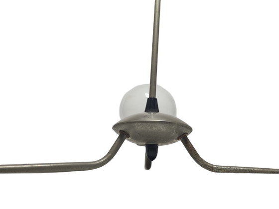 Art Deco Style Chandelier, Poland, 1960s – Glass, Metal (photo 6 of 14)