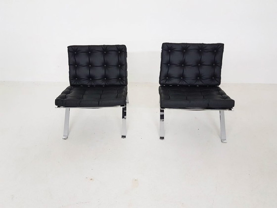 Image 1 of Set of 2 lounge chairs model Euro 1600 by Hans Eichenberger for Girsberger