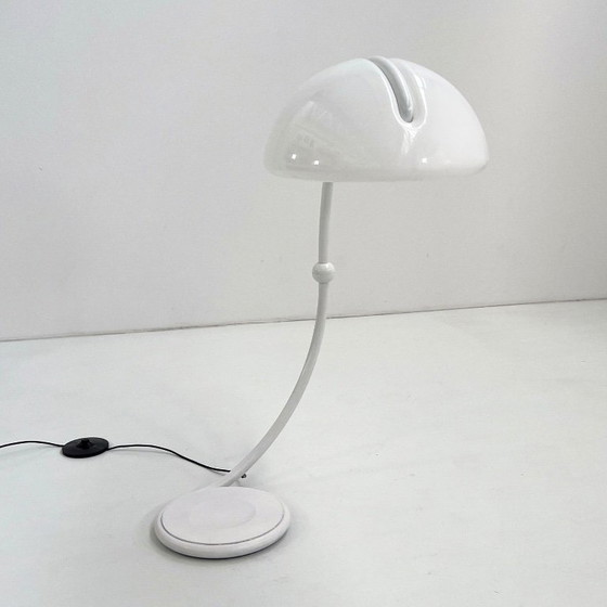 Image 1 of Witte Serpente vloerlamp van Elio Martinelli voor Martinelli Luce, jaren 70