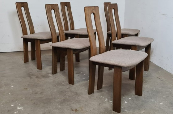 Image 1 of Brutalistische Esszimmerstühle