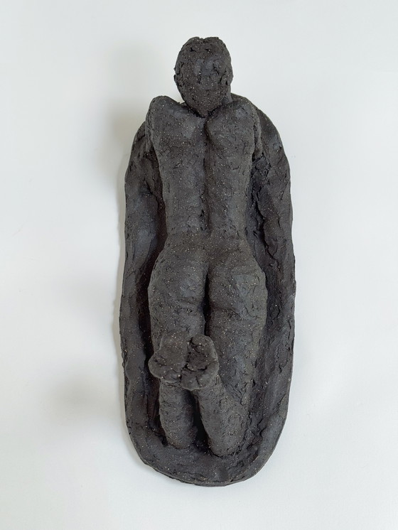 Image 1 of Yolande Ide (1931) - Terracotta Sculpture: “A Lying Woman”