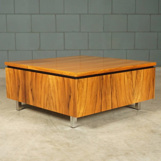 Vintage Design Coffee Table with Storage – 1960s – Chrome (photo 9 of 14)
