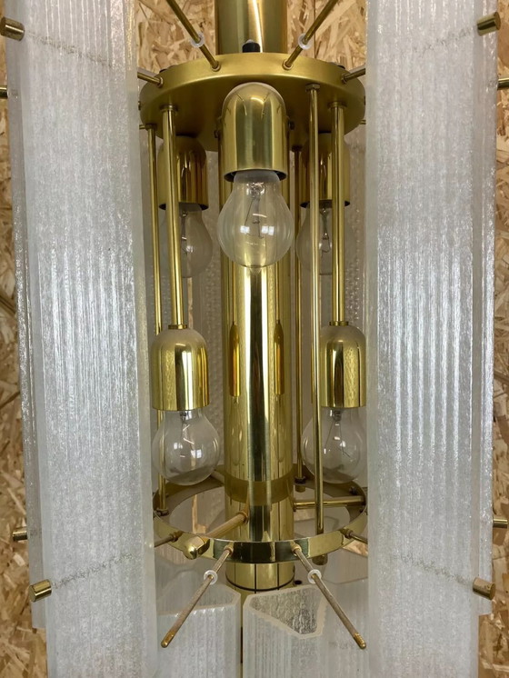 Image 1 of Lampadario anni &#39;60-&#39;70, enorme lampadario in vetro di Murano, lampada a sospensione, Limburgo anni &#39;60