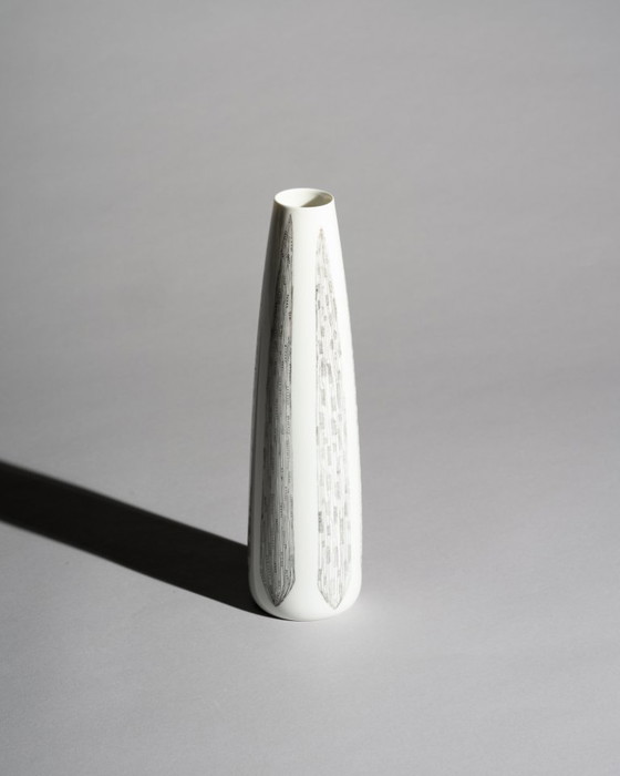 Image 1 of Hutschenreuther Porcelain Vase Duo Theo Baumann & Cuno Fischer MCM WGP