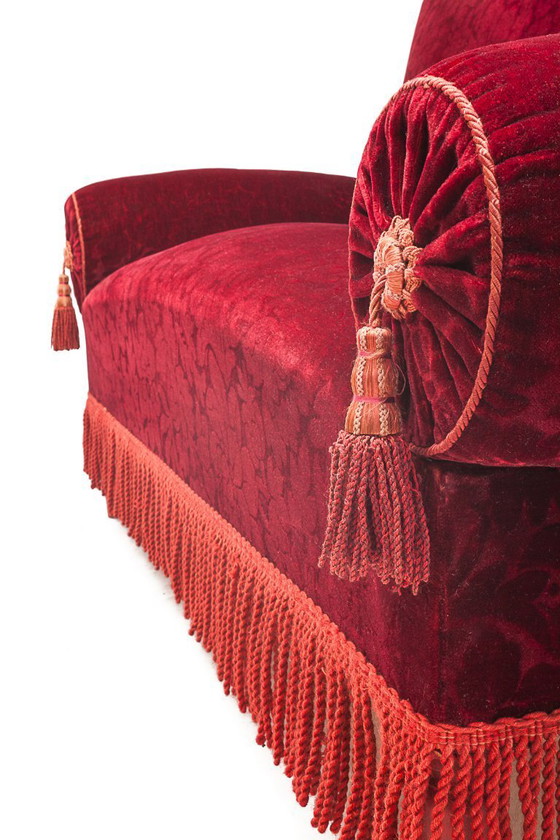 Image 1 of Sofá alsaciano rojo