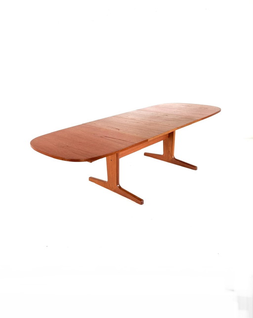 Vintage XL verlengbare Deense teakhouten eettafel ‘60 – Wood
