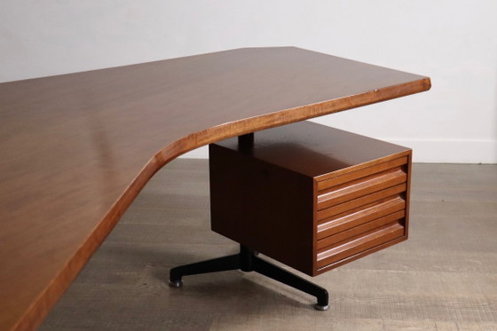 Escritorio Boomerang Osvaldo Borsani T96 para Tecno, Italia, 1956 – Wood (photo 13 of 16)
