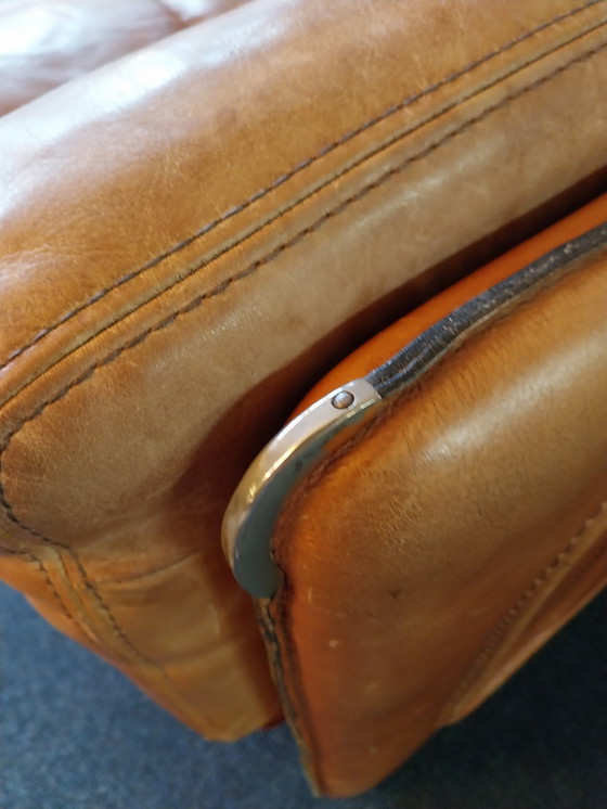 Image 1 of 1 divano a 2 posti Baxter Acron di Marco Milisich anni '70 in pelle di bufalo