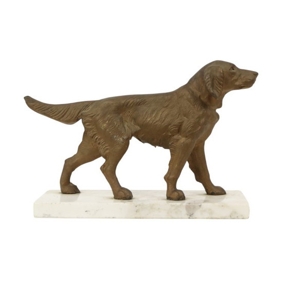 Image 1 of Art Deco Dog on Marble Base