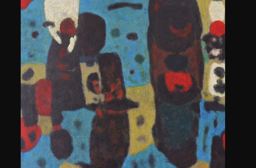 Willem Boon, Composition abstraite, 20e siècle, Huile sur toile