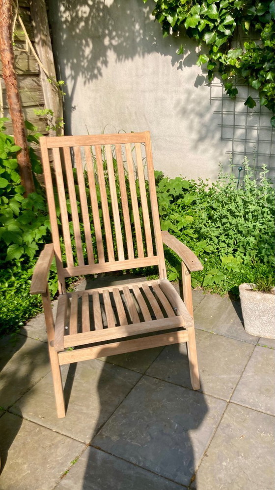 Image 1 of Klassiek Engelse Gloster Garden Lounge chair, zware kwaliteit teak