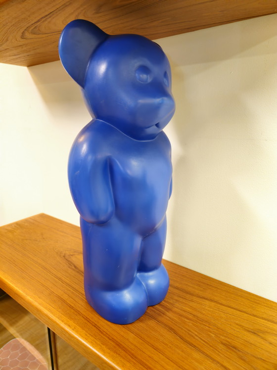 Image 1 of Vintage Lumibär Bear Table Lamp Floor Lamp Blue
