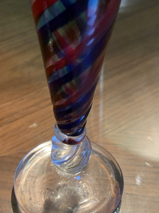 Dúo de Amantes – Par de Copas de Cristal Soplado de Murano, Atribución Nason – Vasos y jarras, Murano Glass (photo 9 of 15)