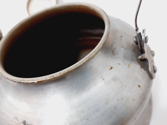 Image 1 of Large Vintage Aluminium Kettle with bakelite handle