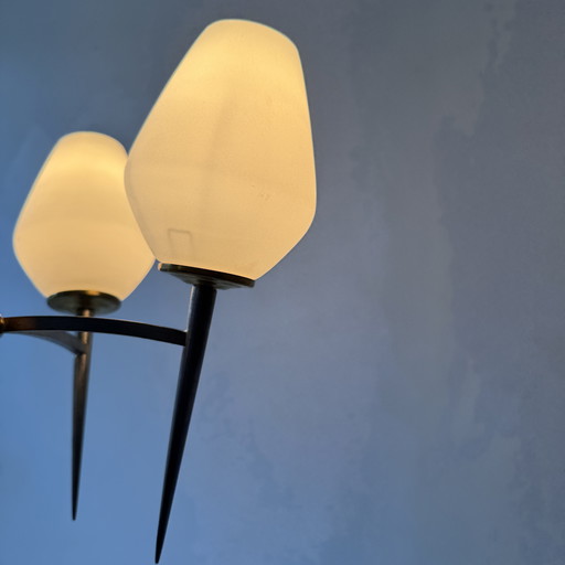Vintage Double Opaline Wall Light
