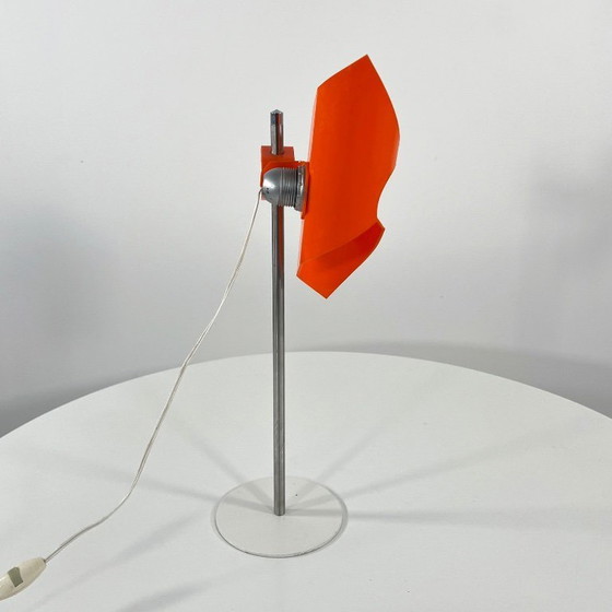 Image 1 of Orange Space Age Adjustable Desk Lamp, 1970s
