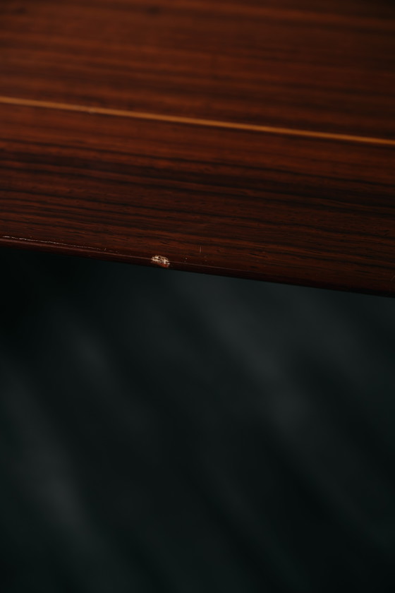Image 1 of Rectangular Rosewood Dining Table, 1970s Vintage Modern Design