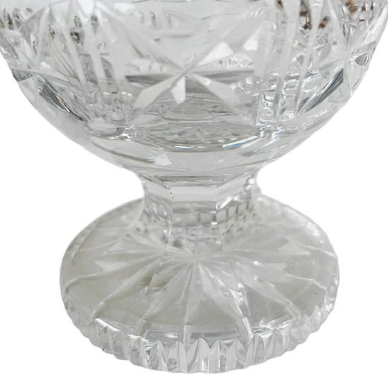 Image 1 of Vintage cut crystal vase 1980's