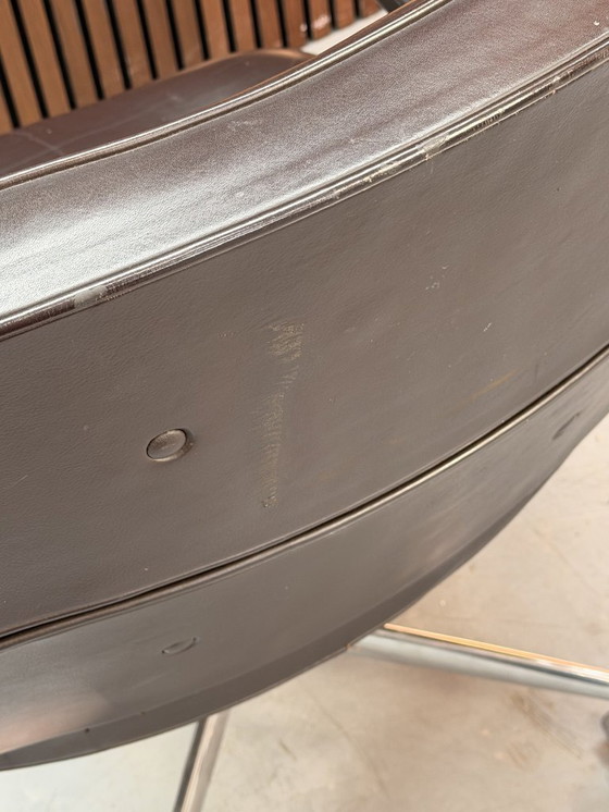 Image 1 of Herman Miller Eames Lobby Chair ES 104 - Premium leer F Chocolade