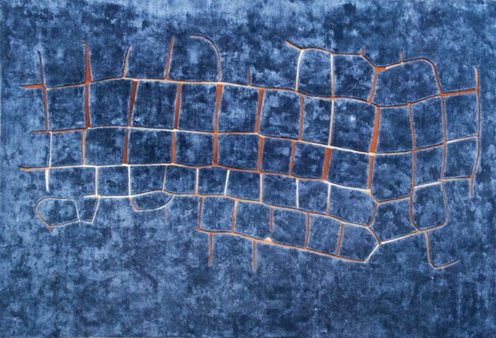 Image 1 of Tappeto WAVE Blu – Roche Bobois – 240 x 330 cm