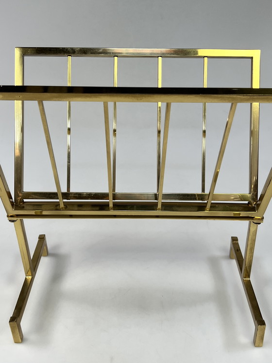 Image 1 of Portariviste vintage Hollywood Regency, ottone, anni '70