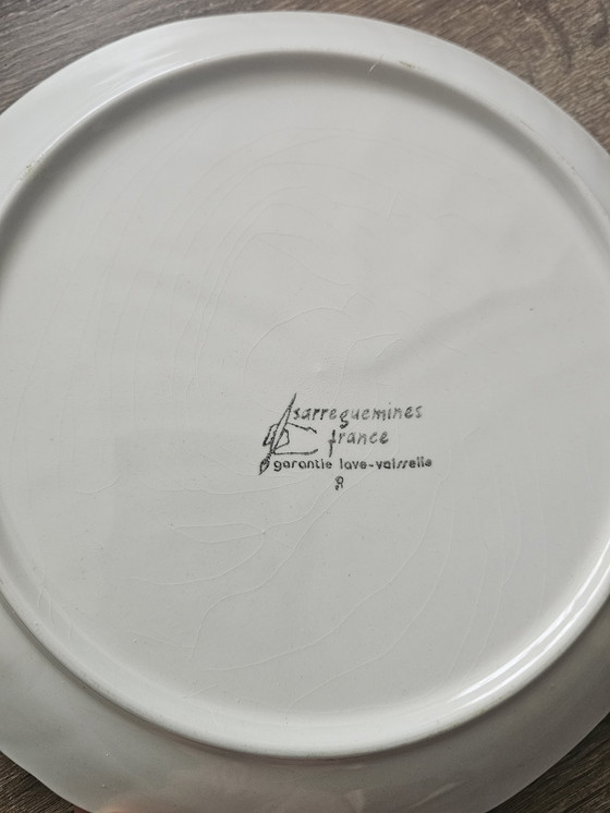 Image 1 of Piatti da pesce Sarreguemines – set di 5 – ceramica francese