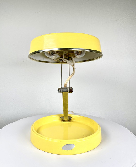 Image 1 of Vintage gele GEI opvouwbare bureaulamp - jaren 70 Space Age verstelbare Z-lamp - Mid-Century moderne verlichting - Eclectische r