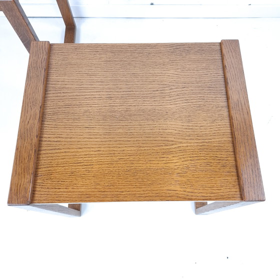 Image 1 of Vintage minimalist mimiset oak 70s mid-century modern