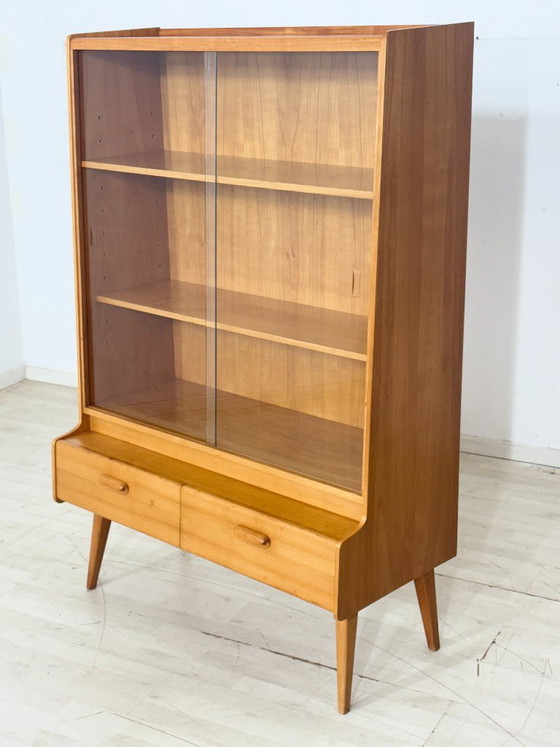 Vetrina in stile metà secolo | Credenza alta | Mobile vintage | Mobile da esposizione – Vetrine, Wood (photo 9 of 11)