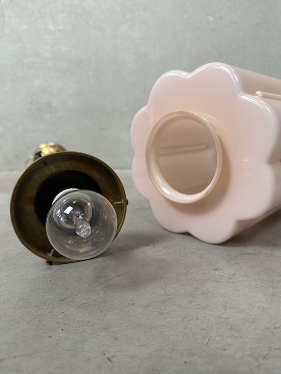 Image 1 of Lampada Art déco - opalina rosa