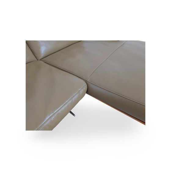 Image 1 of Original Koinor Marylin corner sofa, leather sofa, designer couch, green