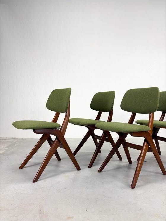 Set di sedie da pranzo 'Scissor' di Louis van Teeffelen – Legno (photo 2 of 20)