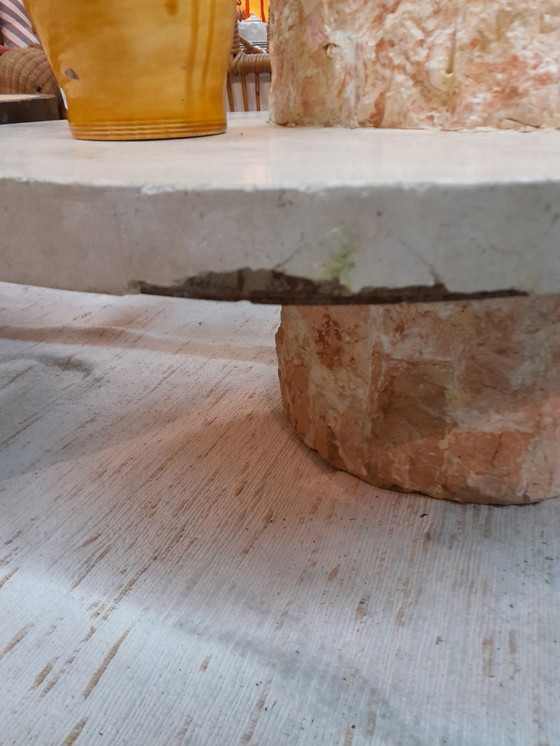 Image 1 of 1980 Brutalist Mactan Stone Coffee Table