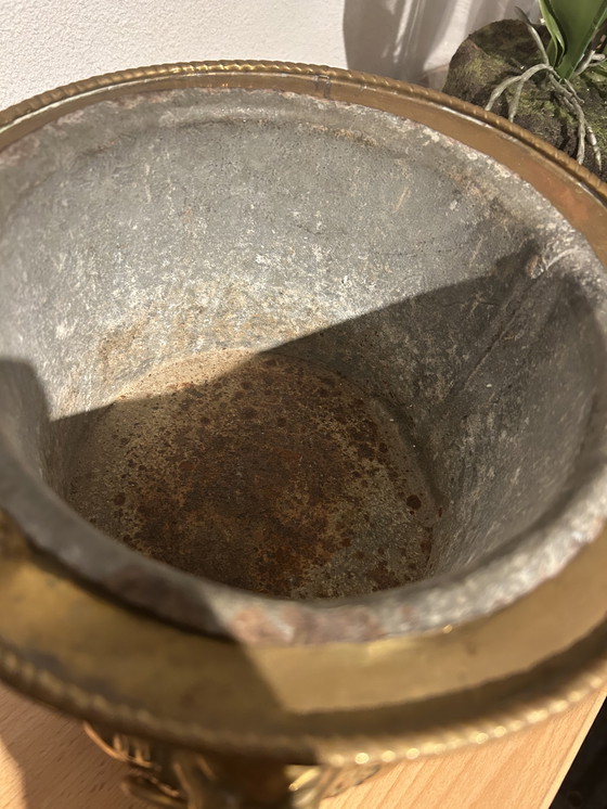 Image 1 of Jardinière antigua, maceta francesa redonda