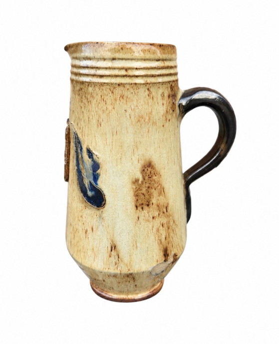Stoneware jug mug from Bouffioulx signed Guérin - Nouvelle Gazette (NG), Vases, Ceramic, Brown (photo 3 of 5)
