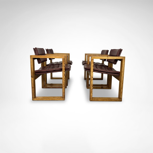 Fauteuil van Ate van Apeldoorn voor Houtwerk Hattem 1970, set van 4