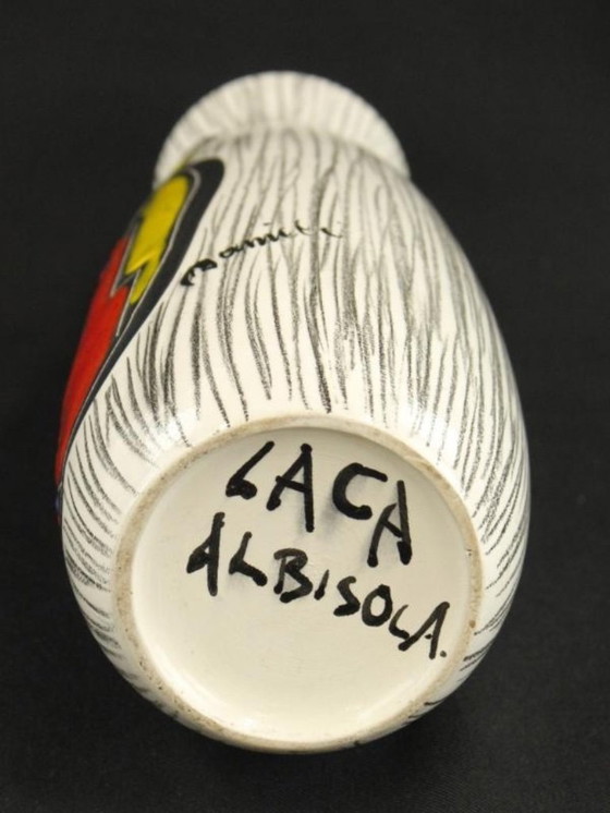 Image 1 of Laca Albisola Keramieken vaas - Italië jaren 50-60