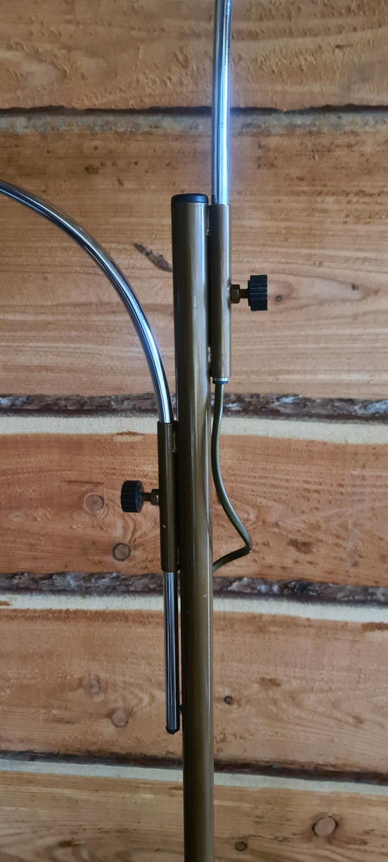 Image 1 of Lampada da terra di design vintage, ad arco, a fungo, Dijkstra Lamps