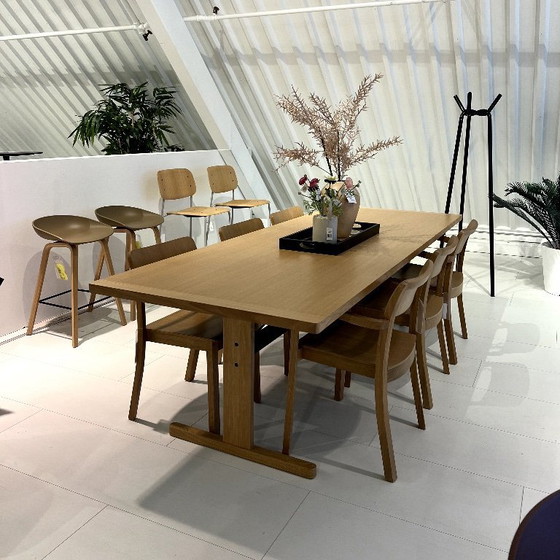 Image 1 of HAY PASSERELLE TABLE WITH 6 CHAIRS - 260x95cm