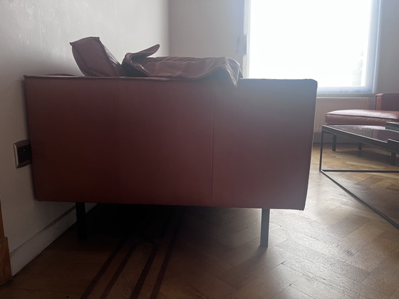 Image 1 of Tommy M Buster 3+1+hocker Leder Sauvage Tabak