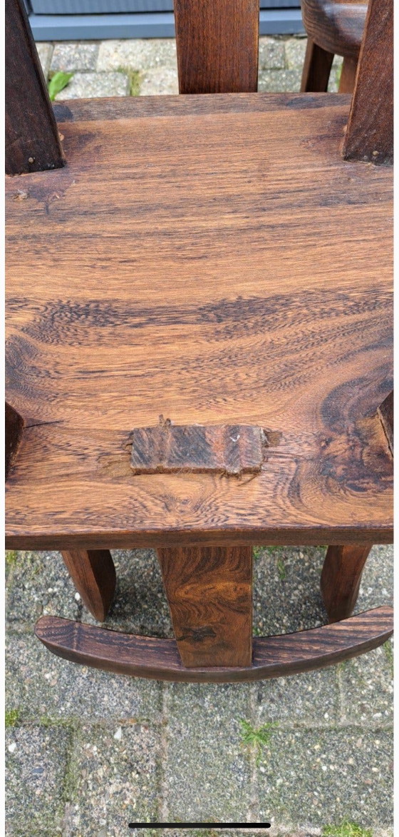 Image 1 of Set Van 6 Brutalistische ‘T’ Stoelen Olavi Hanninen