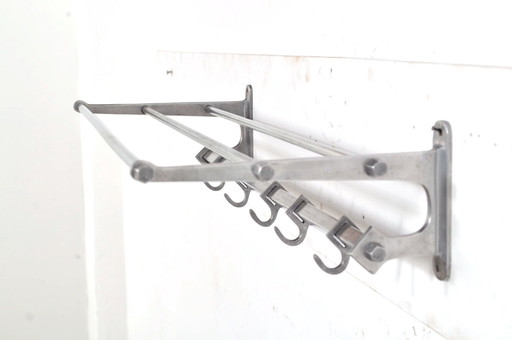 Vintage Coat Rack With Hat Shelf