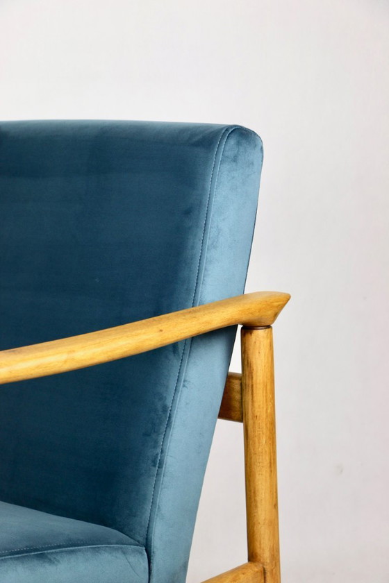 Image 1 of Blue Ocean GFM-142 Armchair attributed to Edmund Homa, 1970s