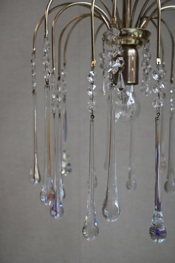 Image 1 of Lámpara colgante de lágrima de Murano de Paolo Venini