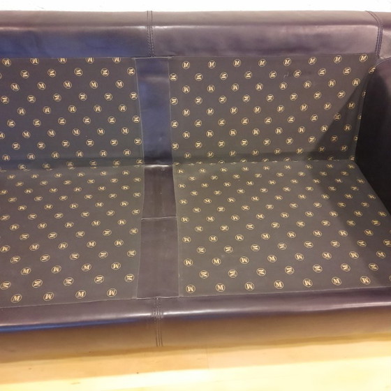 Image 1 of Machalke Sofá 2 plazas, Piel azul oscuro