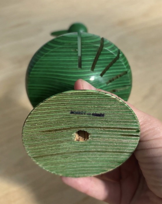 Image 1 of vintage scandinave années 1950, porte-serviettes oiseau en bois, Paavo Asikainen, Aarikka, Finlande