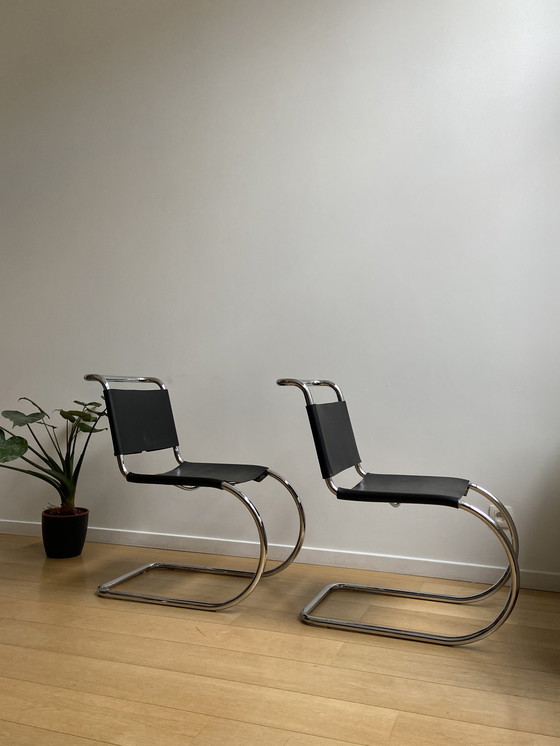 Image 1 of 2X Im Stil von MR10 Mies van der Rohe Knoll Stühle