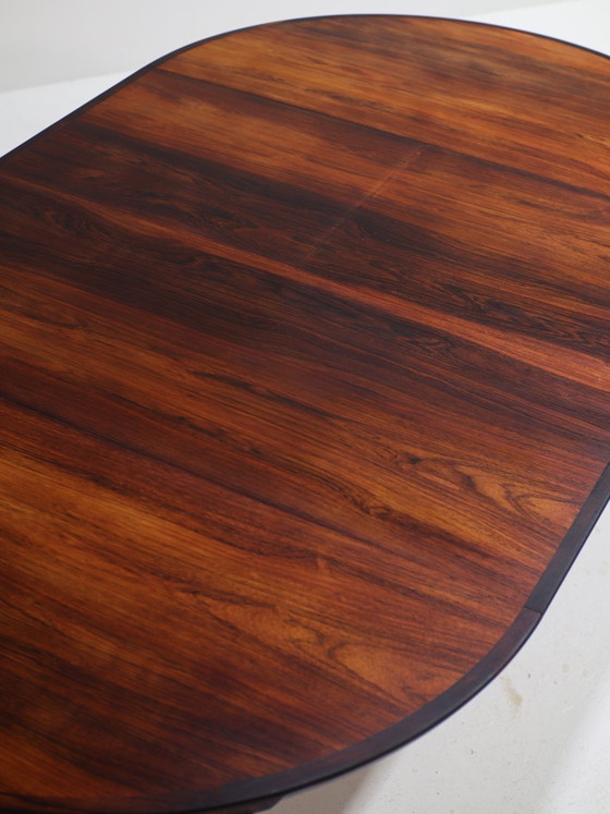 Image 1 of Henry Rosengren Hansen round extendable dining table rosewood