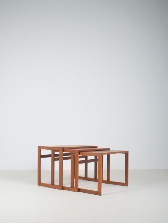 Image 1 of Tables gigognes danoises conçues par Kai Kristiansen pour Vildbjerg, années 1960