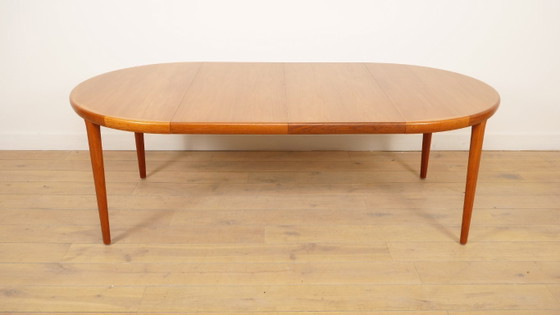 Image 1 of Tavolo da pranzo rotondo vintage | Teak | Allungabile | 120 - 220 cm